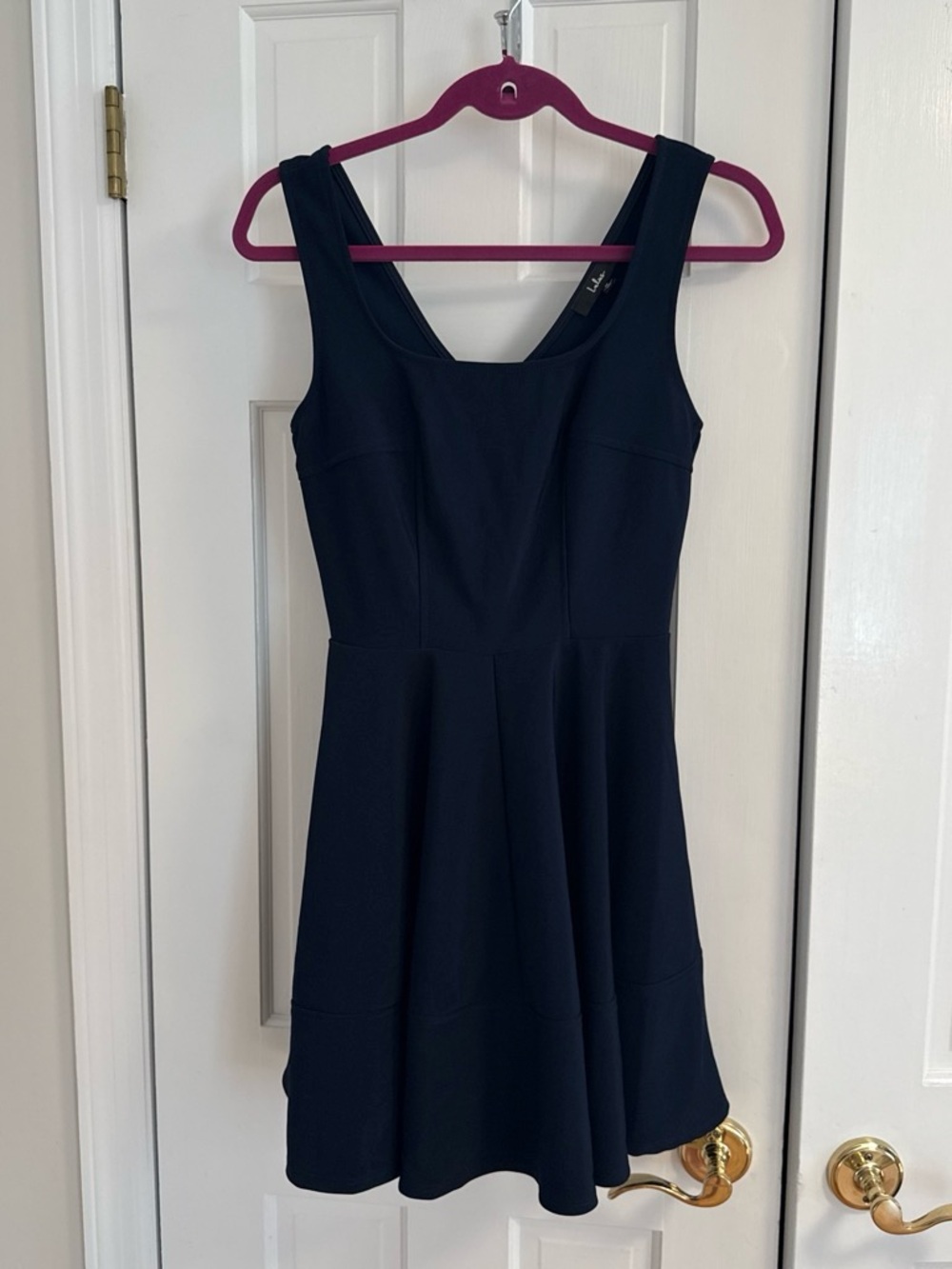 Lulu’s Navy Blue Scoop Neck Dress